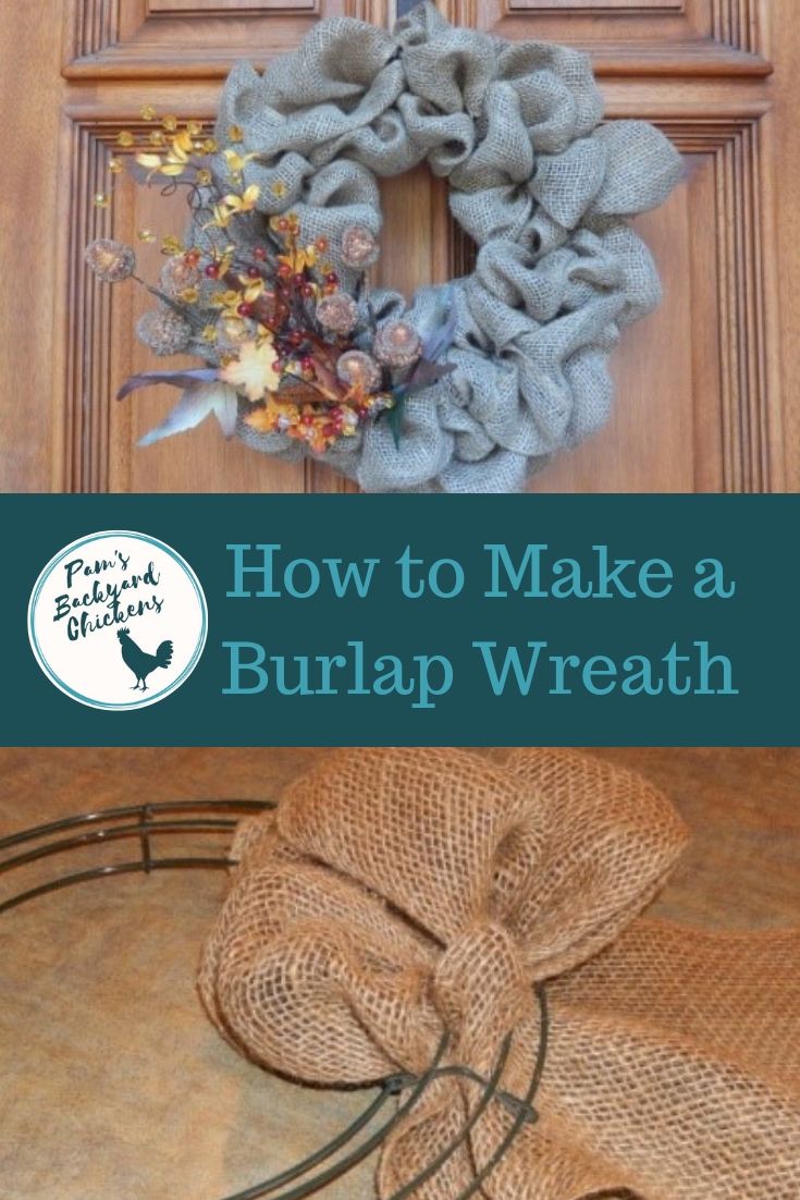 Burlap wreath discount supplies